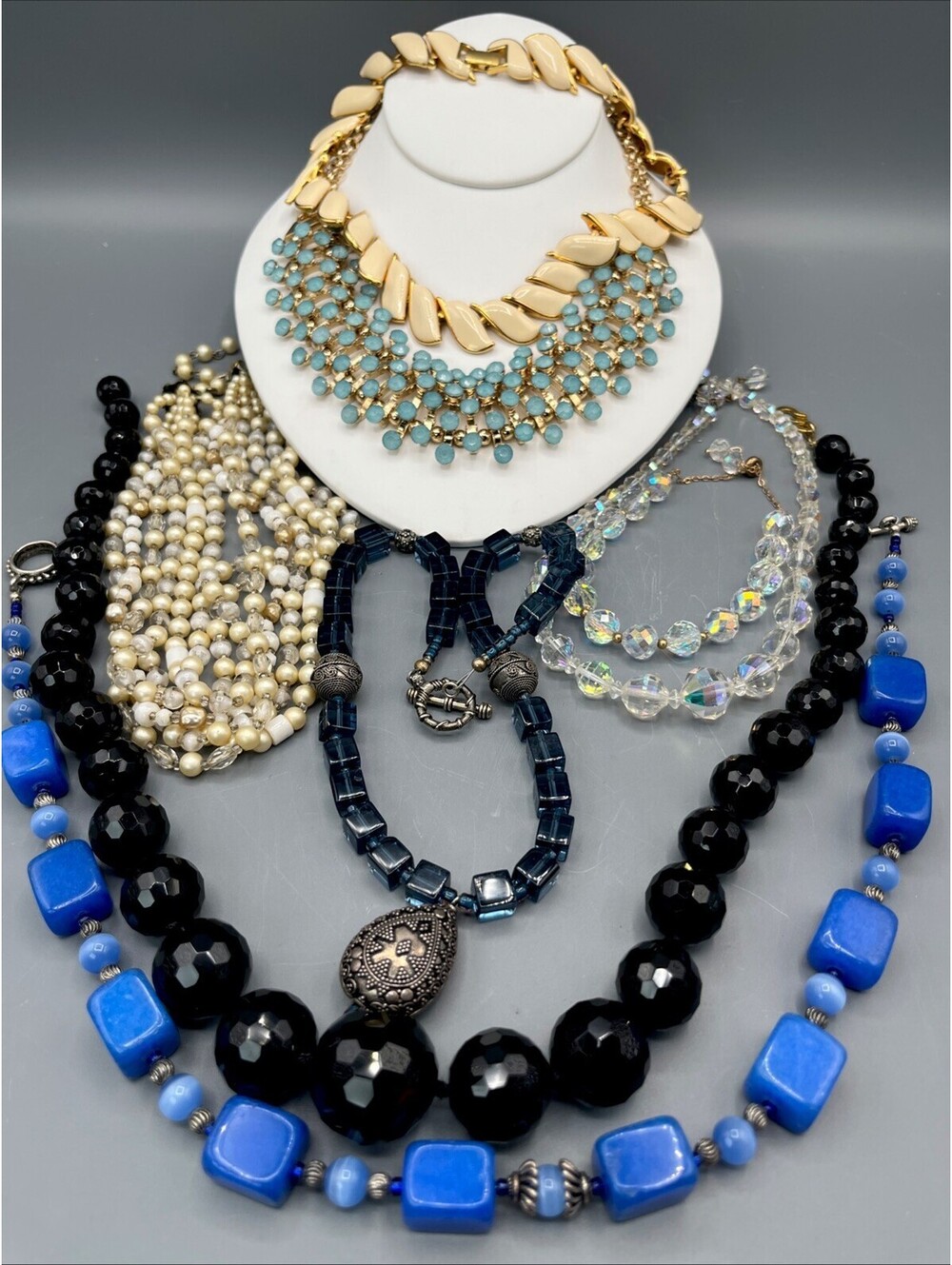 Vintage Costume Jewelry Lot Necklaces Bracelet Kenneth Lane Napier Natasha